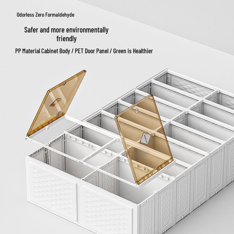 Foldable Dustproof Shoe Storage Cabinet - No Installation Needed