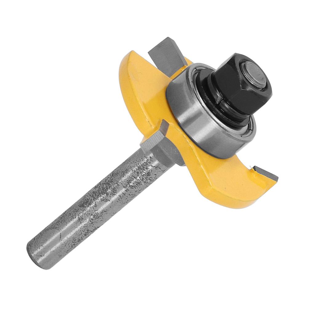 Tongue and Groove Router Bit Set T Shape Wood Milling Cutter 14 Inch Shank Router Bit 3 Teeth