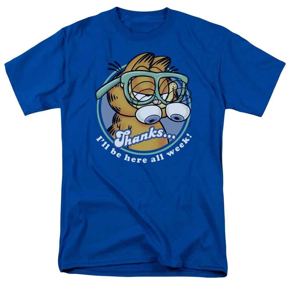Garfield - Performing - Unisex Short Sleeve Children s T-shirt - Blue 110
