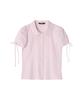 CRANK Pintuck Lace Collar Blouse_Pink