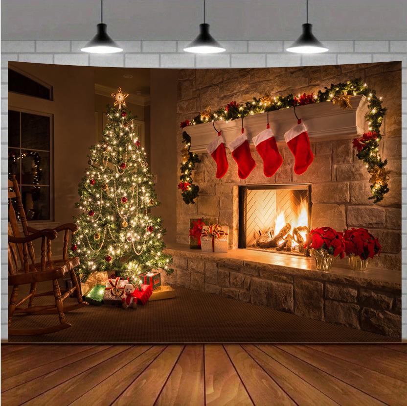 Cross-border Christmas Tapestry: Home Décor Wall Hanging for Bedroom & Photography
