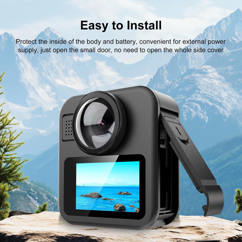 PULUZ GoPro MAX2 Panoramic Camera Battery & Charging Side Cover
