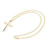 Unisex Temperament Cross Pendant Necklace Jewelry Rood Sweater Alloy Chain Easy MatchingGold