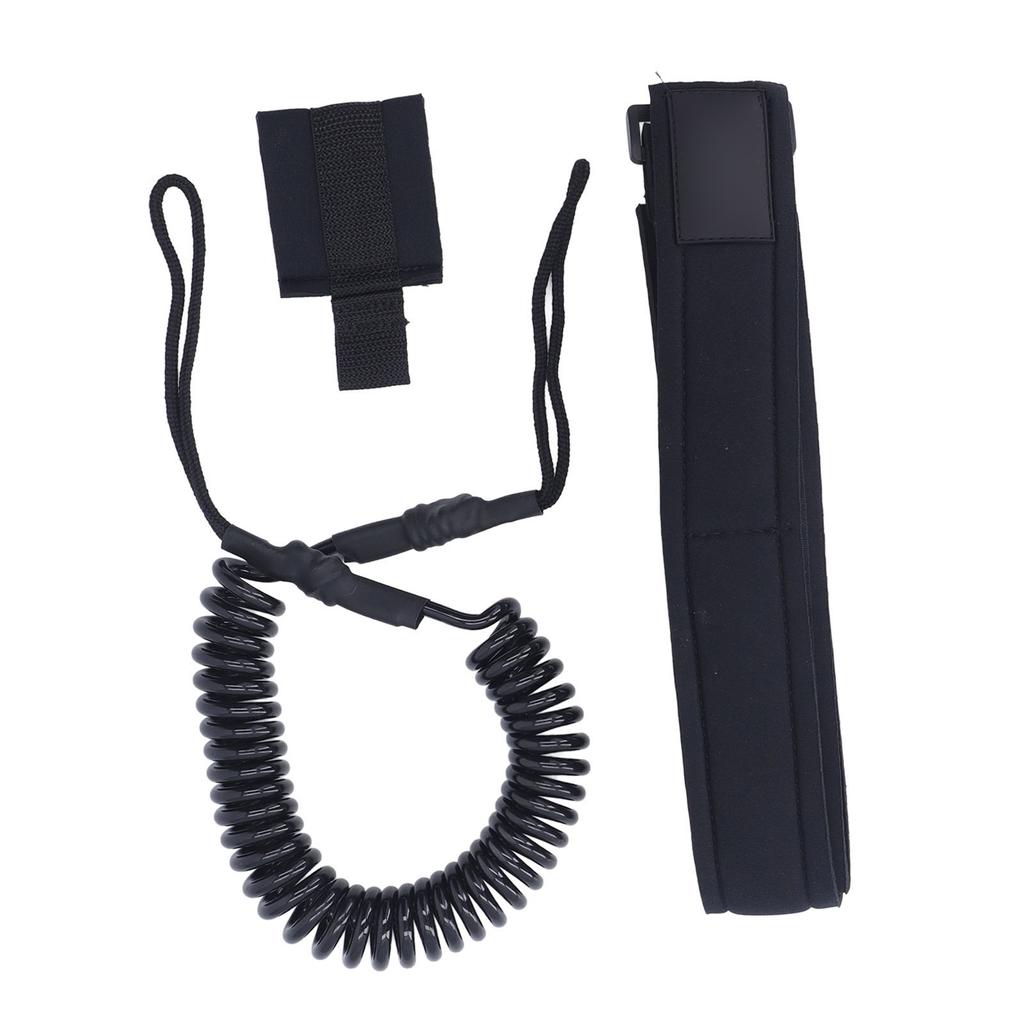 6mm Surfboard Leash Reliable High Strength TPU Coiled Spring Waist Safety Rope for Water Sport