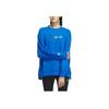Adidas Originals Trefoil Love Logo Crew Neck Sweatshirt Women Sweatshirt Bird-Feather-Blue IK6859