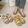 Sandals women's new summer outer wear soft sole one pedal with skirt casual sandals