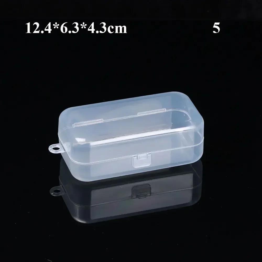 Transparent Storage Box Holding Case Jewelry Beads Container Fishing Tools Accessories Box Small Items Sundries Organizer