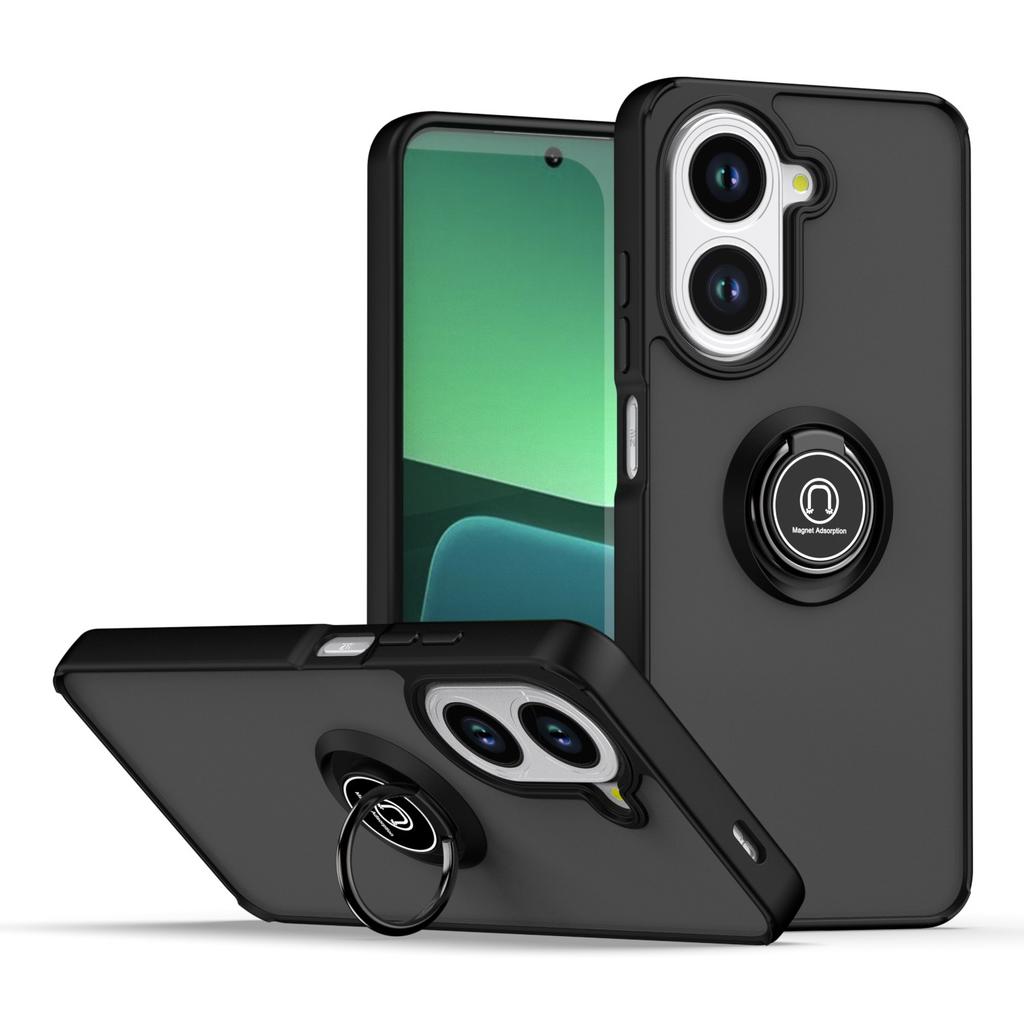 Rotating Bracket 360° Case for Xiaomi Redmi A5 4G Armor Matte Finger Ring Case Magnetic Ring Stand Shockproof Cover