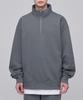 Oversized Half Zip Sweatshirt [Gray]