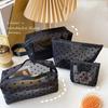 Wave Point Transparent Cosmetic Bag Large Capacity Love Heart Mesh Makeup Bag Cute   Travel