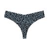 European and American printing seamless one-piece large-size ice silk thong low-rise sexy underwear women