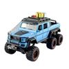 Travel Version 1/24 Benz G63 6*6 Tyre Alloy Pickup Car Model Diecasts Metal Off-Road Vehicles Car Model Sound Light Kids Toy Gift