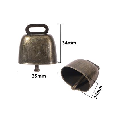 Kupferglocken Vieh Kuh Pferd Schaf Hund Katze Ausrüstung Weideglocke Verlust verhindern Reines Kupfermaterial Klar Laut Landwirtschaftsglocke