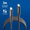 NGS KNOT 65W-3 : kabel USB C do Type-C o długości 3 m do szybkiego ładowania urządzeń do 65 W. Wysoka kompatybilność. Czarny.