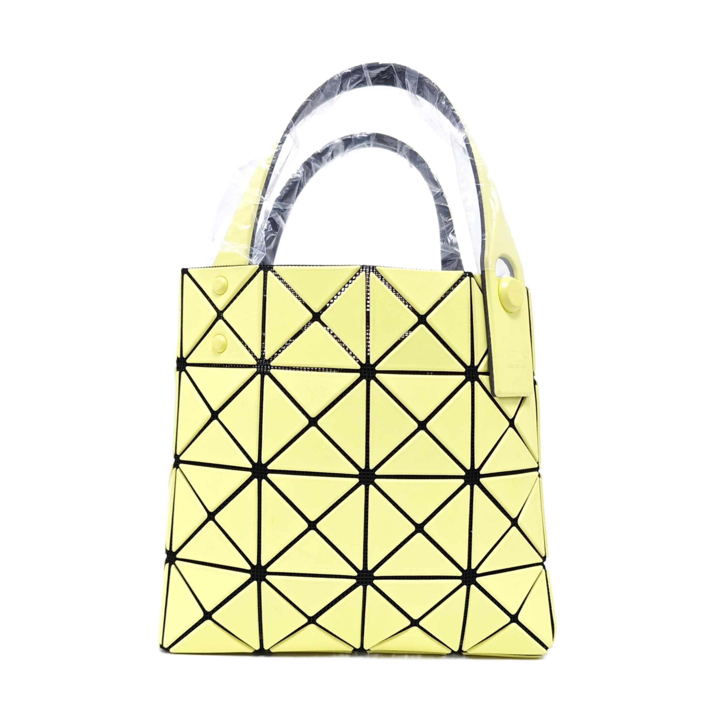 [Pre-Owned] Lucent Yellow Special Material Geometric Tote Bag - Excellent #V8DRNX ONE SIZE