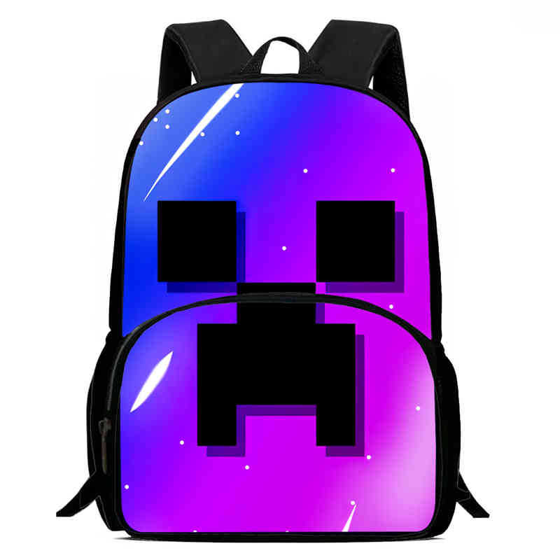 Minecraft Printed Backpack Children'S Elementary School Bag