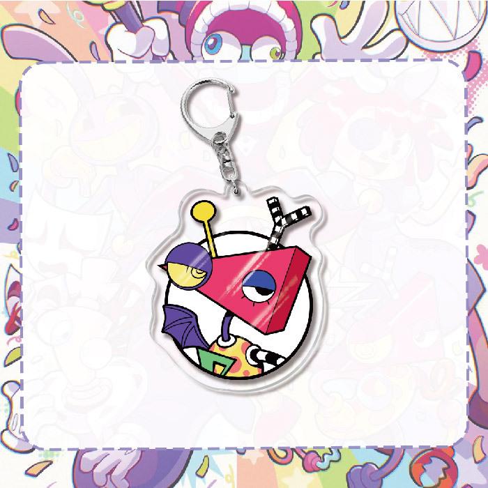 6Cm Acrylic Keychain for The Amazing Digital Circus, Tadc Tadc Jax Bunny Pomni Anime Peripheral Pendant Self-Made Acrylic Key 6cm