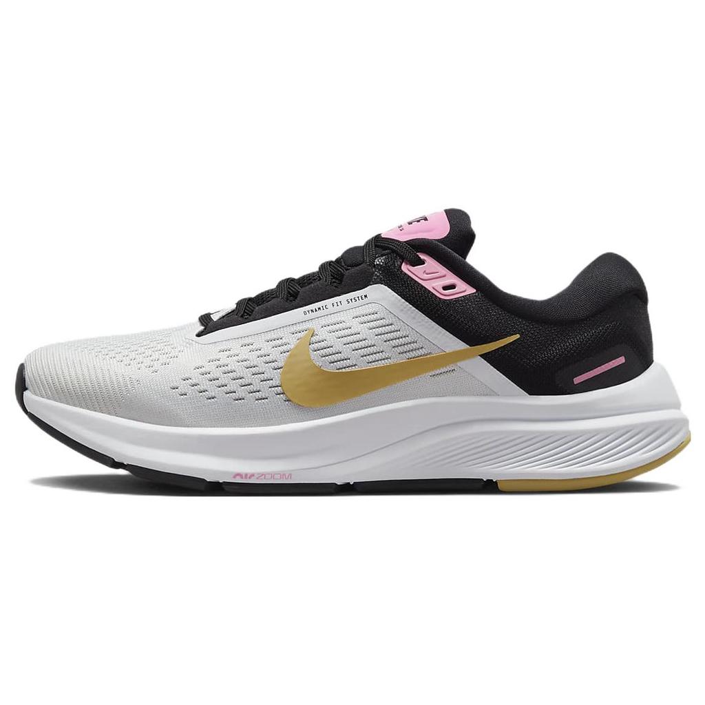 New Nike Air Zoom Structure 24 'White Black Wheat Gold' Women's DA8570-106