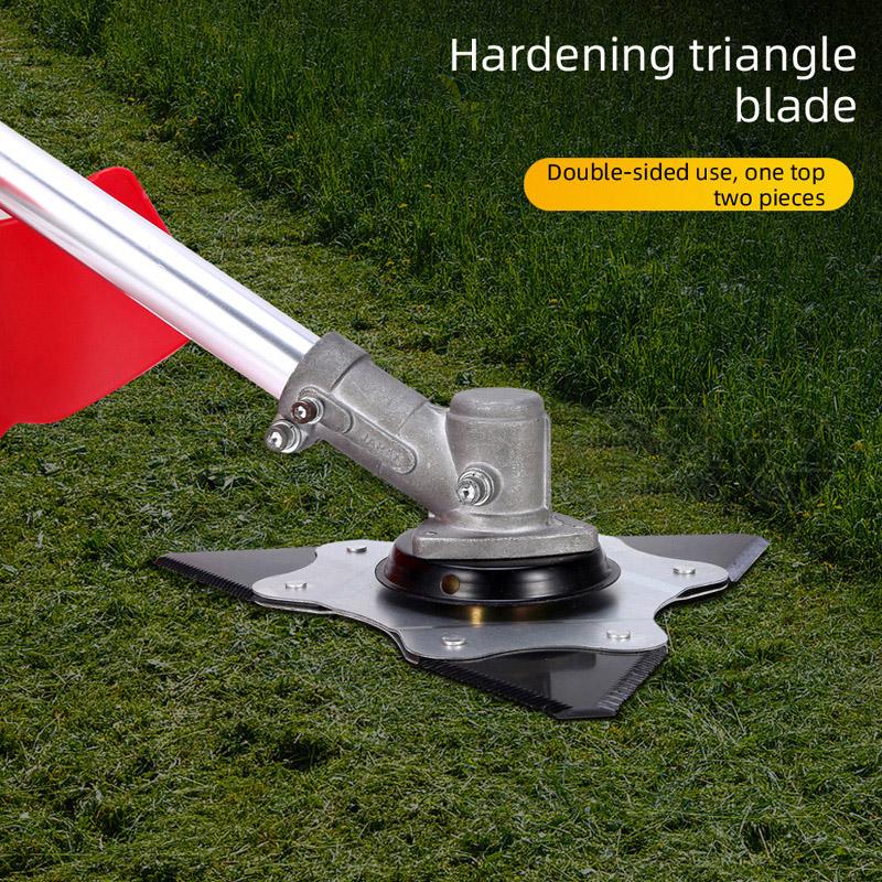 Grass Mower Triangular Blade Cutting Head for Mowing Lawns, Thick Branches Gardening and Shrubs Tool