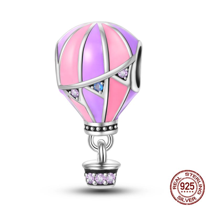 Copper Travelair Balloon Airplane Passport Charms Fitoriginal Bracelets Jewelry Making For Women Gift