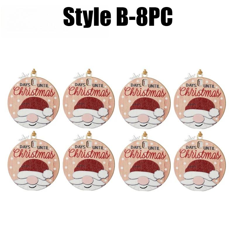 Christmas Countdown Hanging Decoration Reusable Advent Calendar with Sliding Ornaments Festive Holiday Decor for Home