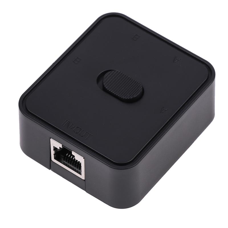 Rj45 Lan Cat6 Netzwerkschalter-Wahlschalter 1000Mbps 2 Eingang 1 Ausgang/1 Eingang 2 Ausgänge Intern Extern Netzwerkumschalter Splitter