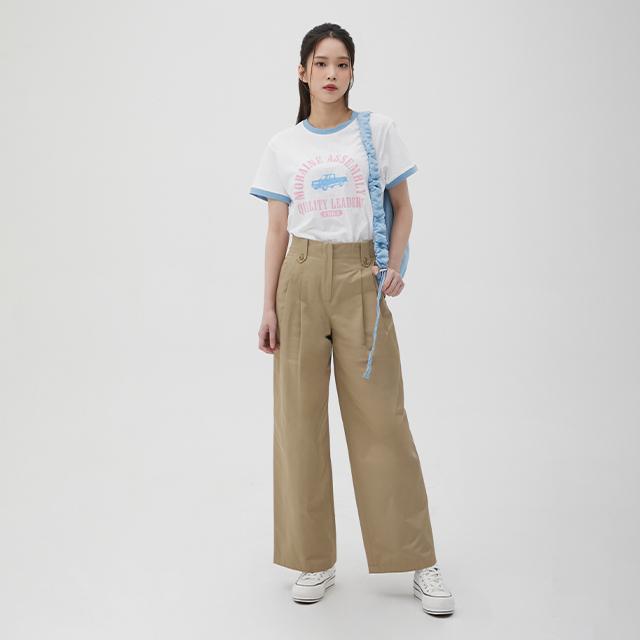 LAP Double-Pleat Wide Pants Aq1Wp269