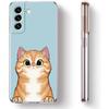 Cat Cute Kitten Cartoon Clear Silicone Phone Case For Samsung Galaxy S23 S22 5G S20 Ultra S21 FE 5G S10E S9 S8 S10 Plus Cover