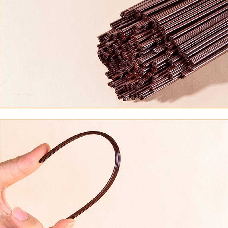50/100/300/500pcs Brown Drinking Straws Rietjes Milk Tea Bar Party Wedding Kitchen Home Accessories Beverage Straw