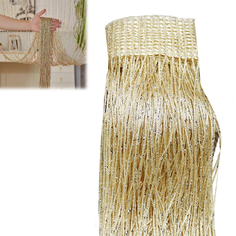 Door Strings Curtain Decorative Tassel Backdrop Glittery Doorway Curtain Panel for Bedroom Room Divider Elegant Wedding for Home