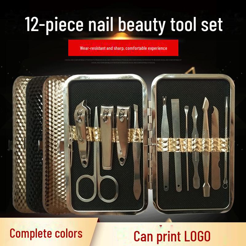 8-Piece Apple Nail Art Manicure Set with Nail Clippers