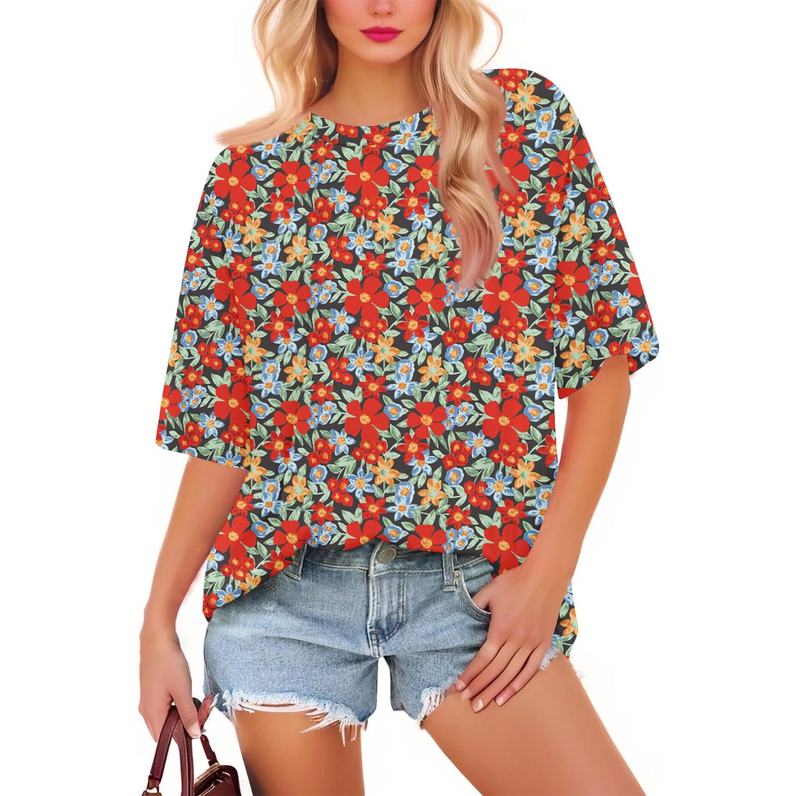 

Женская модная повседневная футболка с градиентным цветом, свободная, с круглым вырезом и коротким рукавом, модная праздничная футболка XXXL винный