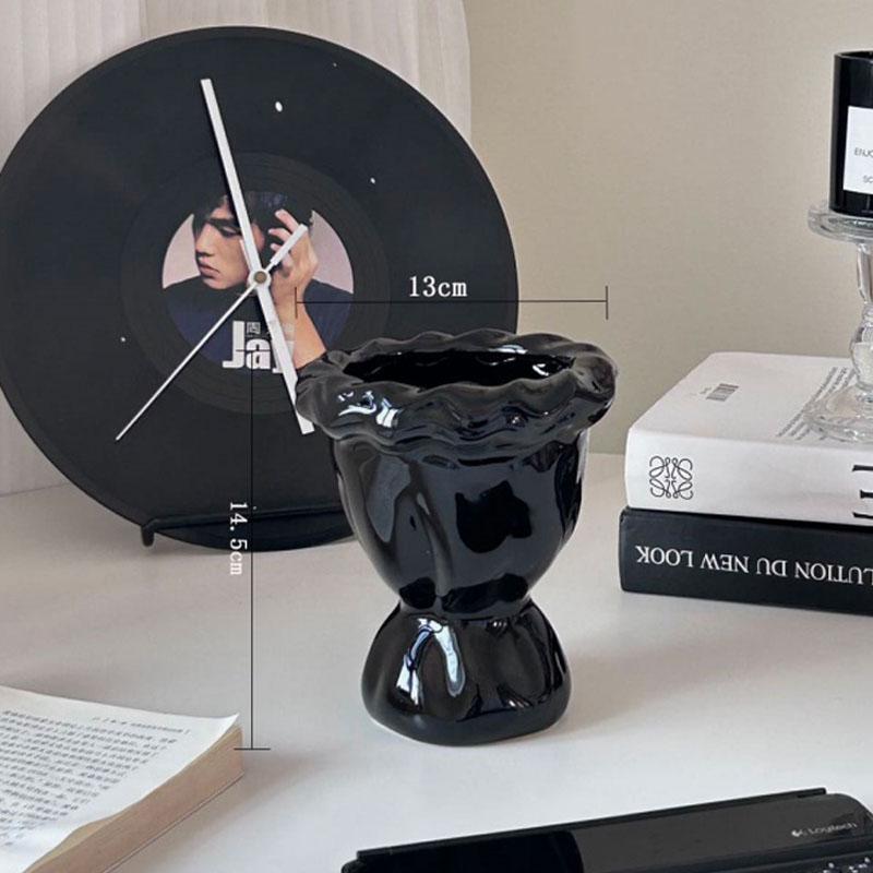 Set aus 100 Keramikvasen im Cremestil für Heimdekoration - Elegante handgebundene Straußform für Wohnzimmer-Blumenarrangements