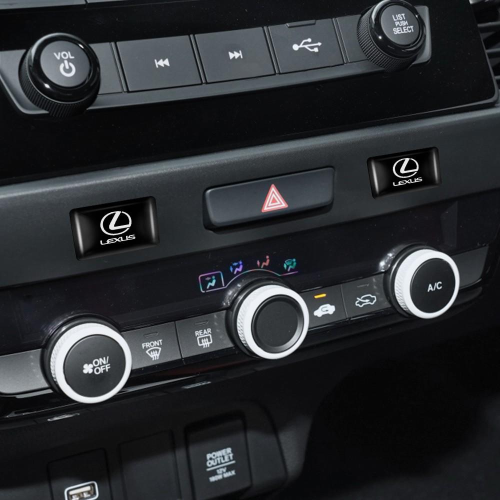 Car Accessories Interior Epoxy Badge Sticker Waterproof Decal For Lexus NX IS 250 RX GS UX RX300 RX350 CT200H ES LX Fsport GX