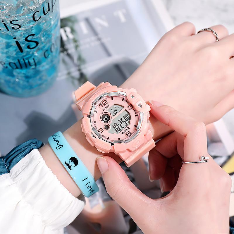 New Minimalist Student Sports Waterproof Electronic Watch Children Luminous Multifunctional Electronic Watches for Women and Men