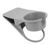 (Grey)Cup Holder Clip Desk Side Glass Mug Bottle Clamp Stand Plastic for Home Office Storage