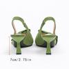 Women's Large Size Summer Pointed Toe Thin High Heel Single Shoes Spring Casual Stiletto Bow Solid Color Sandals Shoes 36-42