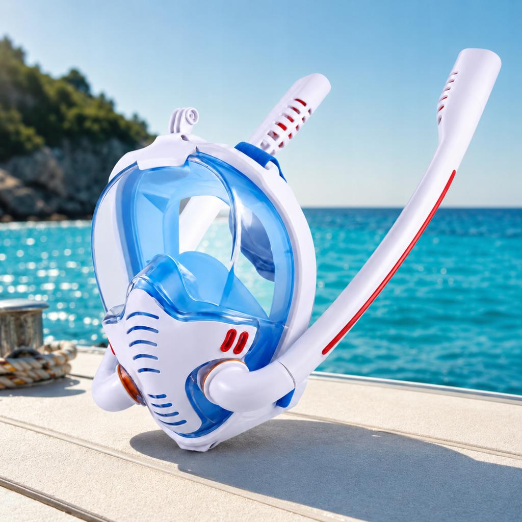 Maska Do Nurkowania Pełnotwarzowa L/Xl Z Uchwytem Do Snorkelingu
