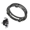 Upgraded 7" Headlight Mounting Bracket Aluminum Round Rings for Motorcycle Car