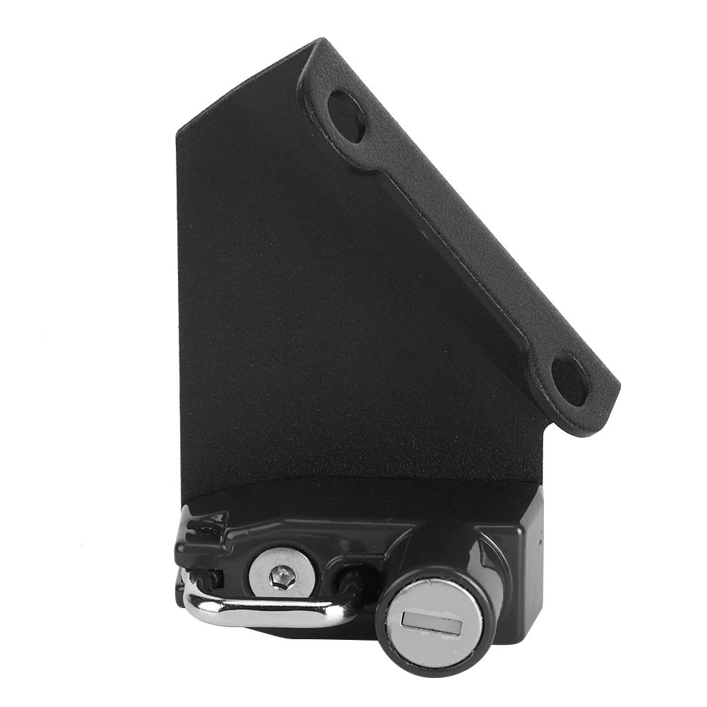 Motorcycle Helmet Lock - Aluminum Alloy Motorcycle Anti-Theft Helmet Lock Mount, Left Side, Fits YZF R1M/R1S/R6 (Black)