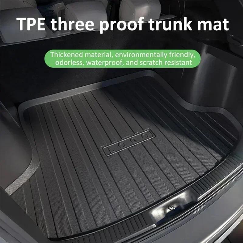 TPE Car Rear Trunk Mat For Jetour T2 Accessories 2023 2024 2025 Traveller Shanhai T2 Waterproof Anti-dirty Material Rubber Pad