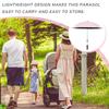 Umbrella For Stroller Foldable Wheelchair Parasol With Clamp Portable Travel Supplies Pushchair Attachment For Outdoor