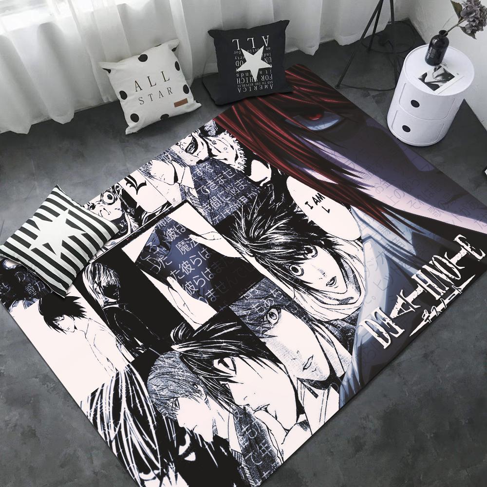Anime Death Note Fußmatte Retro Mehrfachauswahl Wohnzimmer Küchenteppich Rutschfest Moderne Heimdekoration