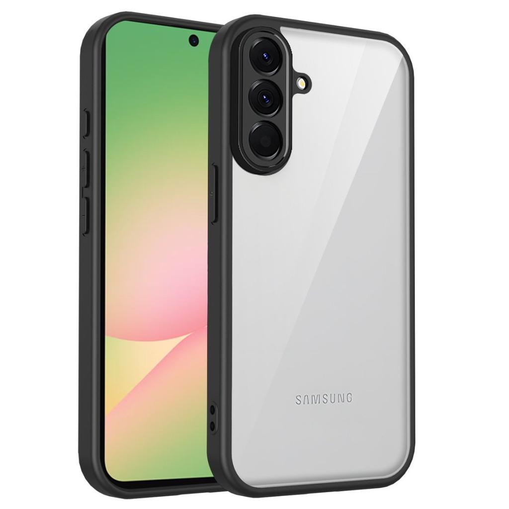 Clear Soft Frame Phone Case for Samsung Galaxy A56 A55 A14 A34 A35 A36 A16 A17 A07 5G Anti-fall Protect Cover Hard Acrylic Shell