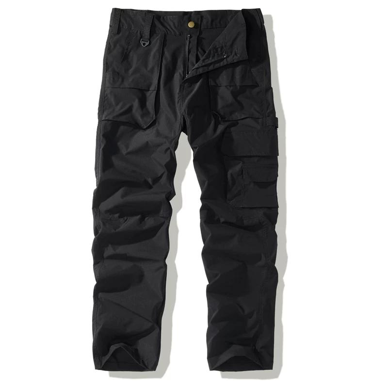 

Mens Cargo Pants Casual Joggers Athletic Pants Cotton Loose Straight Sweatpants 30 чёрный