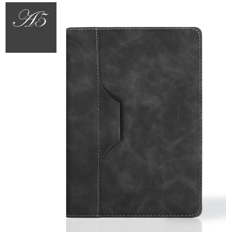 (Logo engraving possible) A5 leather student notebook, diary, work notebook, business meeting record book, subject notes, handbook