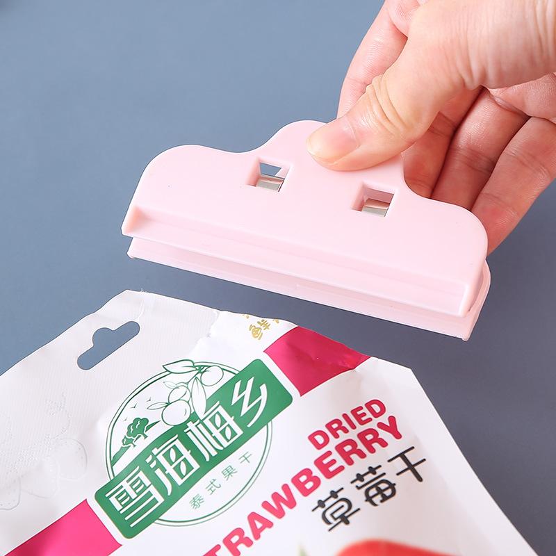 Portable Bag Clips Kitchen Storage Food Snack Seal Sealing Bag Clips Sealer Clamp Plastic Tool Kitchen Organization Accessories