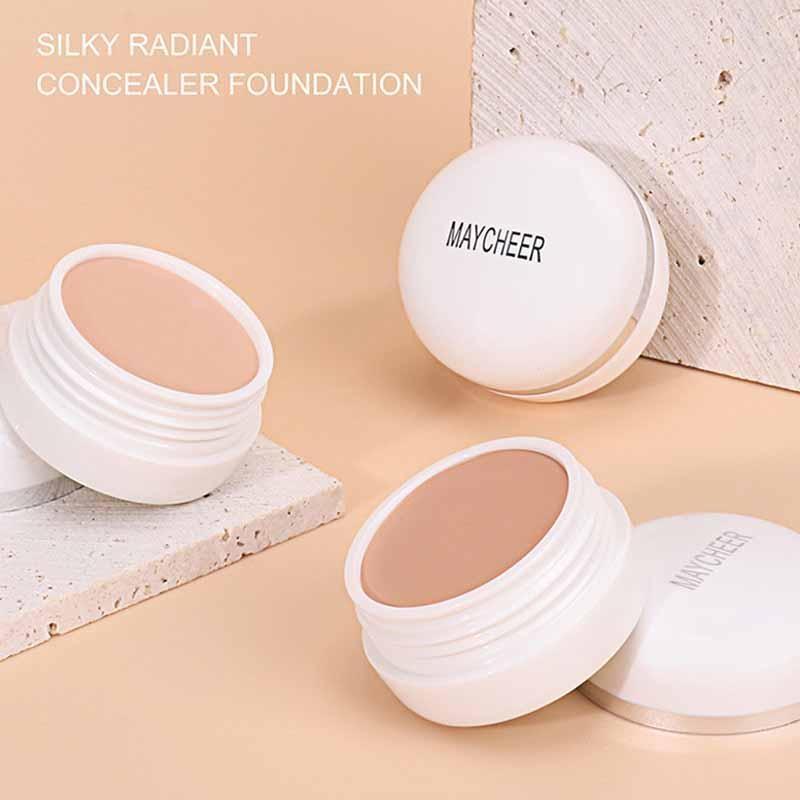 1Pc Multifunction Long Lasting Concealer Foundation Cream  Deep Complexion Dark Circles Acne Marks Cover Spots Moisturize Face Makeup