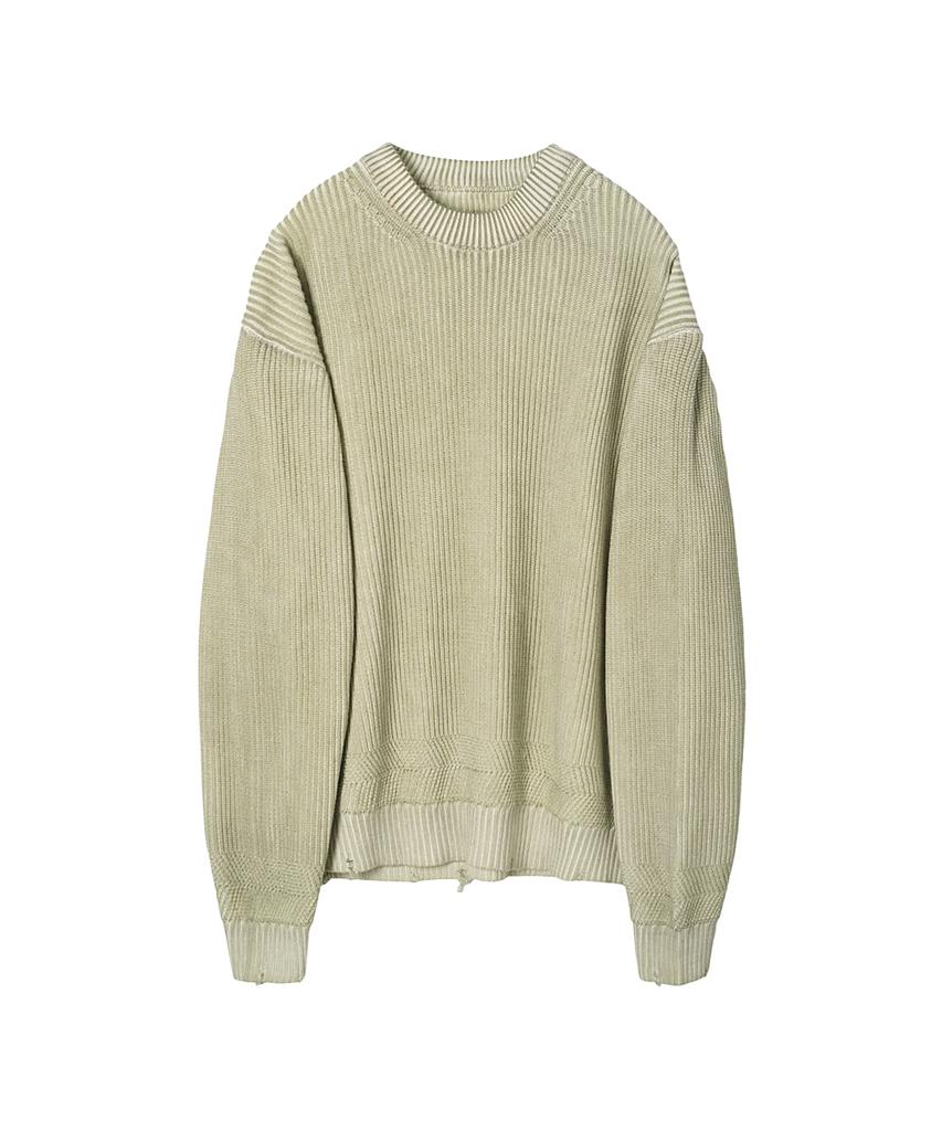 Leopeusaideu Dyed Sweater Dusty Yellow