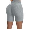 Women Wrinkled High Waist Hip Stretch Running Fitness Yoga Pants Biker Shorts